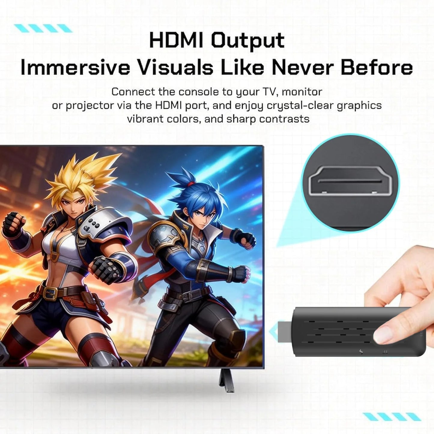 The X8 ULTRA retro video game console comes pre-installed with 50,000 games and plug-and-play PS1/N64/PSP emulators.