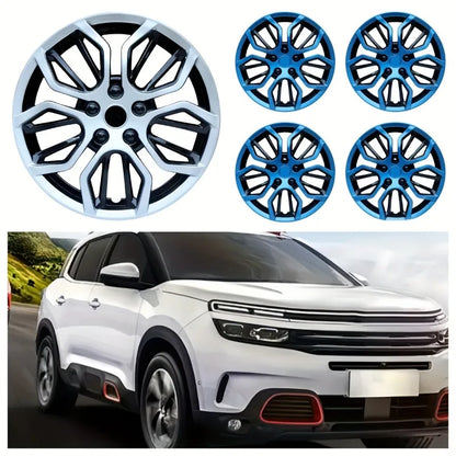 4PCS R14 Inch  Car Wheel Cover  Car Tire Accessory Hubcap Hubcap Universal Auto Replacement Hub Caps Iron Steel Wheel Rim Cover