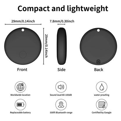 Smart Tag for Android Google Find My Tracker Kits with Strong Magnetic Suction Silicone Shell Anti-loss for Car,Elderly Kids