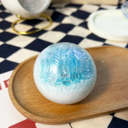 Squishy Slow Rising Crushed Ice Handmade Ball | Stress Relief Sensory Fidget Toy for Anxiety ADHD Autism Kids Adults