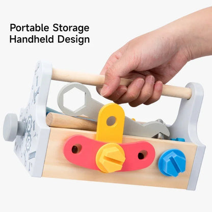 Montessori Wooden Carpenter Tool Set Toy Take Exercise Children Daily Practical Life Skill Toys Early Educational Game Toys Gift