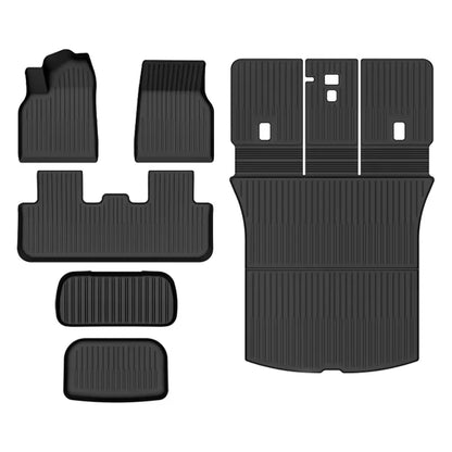 For Tesla Model Y Juniper 2025 2026,7-Pieces All-Weather TPE Floor Mats, Car floor mat accessories Waterproof and easy to clean