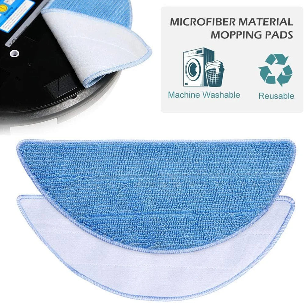For ilife v5s v5 pro x5 V5 V3 v5s pro V50 V55 side Brush hepa Filter Mop Cloth magic paste accessories  vacuum cleaner parts