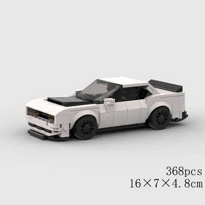 Classical Car Speed MOC SUV Racing Police Model Building Bricks Roadster Vehicle City Super Race Blocks Technical Christmas gift