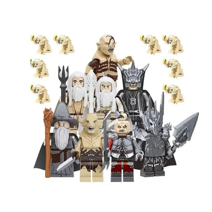 Mini Lord Rings Action Figures Building Block Ringwraiths Orcs Legion Elf King Princ Knight Dwarf Wizard Movie Characters Bricks