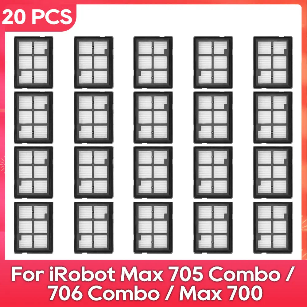 Fit For ( iRobot Romba Max 705 Combo / 706 Combo / Max 700 Series Combo ) Main Side Brush, Filter, Roller Mop, Dust Bag Part
