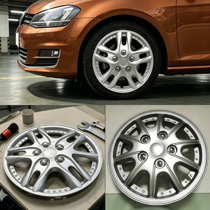 4pcs  Trim Car Replacement  Cover Caps for Iron Steel Wheel for R13 Inch Tires Wheel Universal Car Iron Steel Wheel Hubcaps