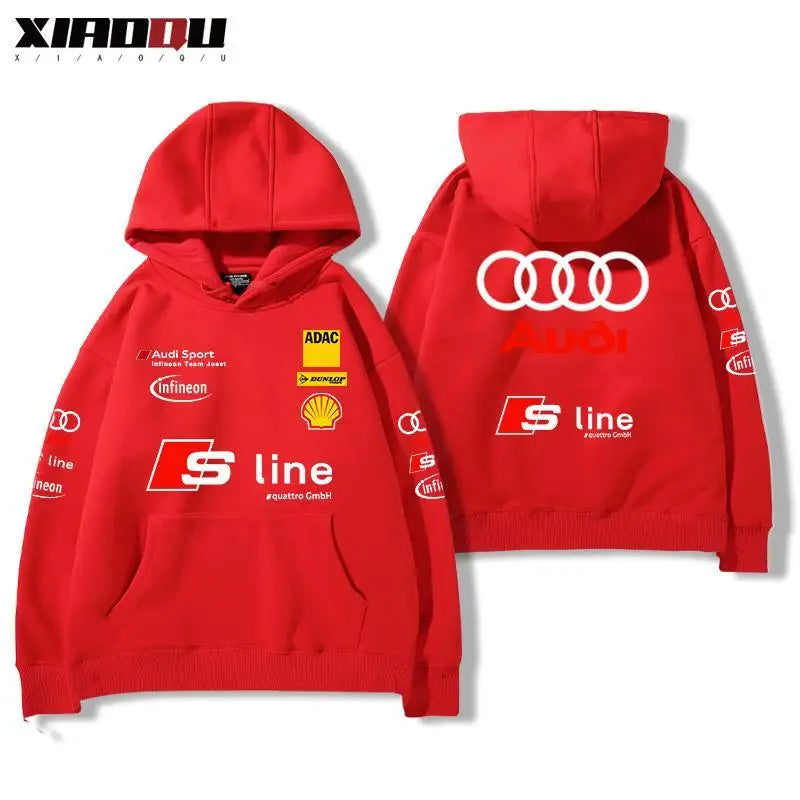 Audi Audi RS Performance Racing Peripheral Hooded Sweater Men's and Women's Tops Versatile Trendy Streetwear