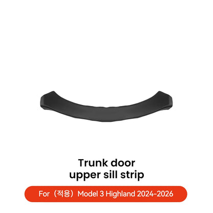 YZ For Tesla Model Y Juniper 2026 Trunk Sill Plate Protector TPE Rubber Protector Tesla Threshold Bumper Pad Prevent Scratching