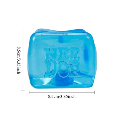 8.5cm NeeDoh Nice Berg Sensory Stress Reliever Fidget Tool for Anxiety & Focus Desk Sensory Cube Gifts