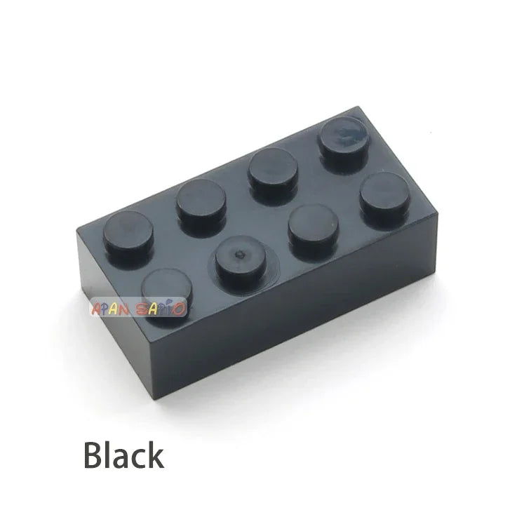 300pcs 2x4 Dot DIY Building Blocks Thick Figures Bricks Educational Creative Size Compatible With 3001 Plastic Toys for Children