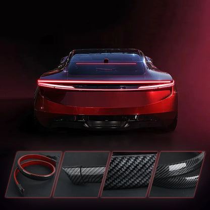 100CM 118CM LED Car Trunk Tail Brake Lights Universal Flexible Signal Lamp Turn DRL Daytime Running Light Rear Led Stop Lamp