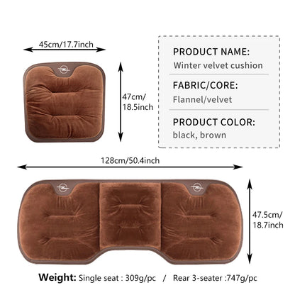 Car Seat Front Rear Winter Warm Comfort Velvet Cushion Accessories For Opel Astra G J H Insignia Zafira Corsa D C Vectra Vivaro