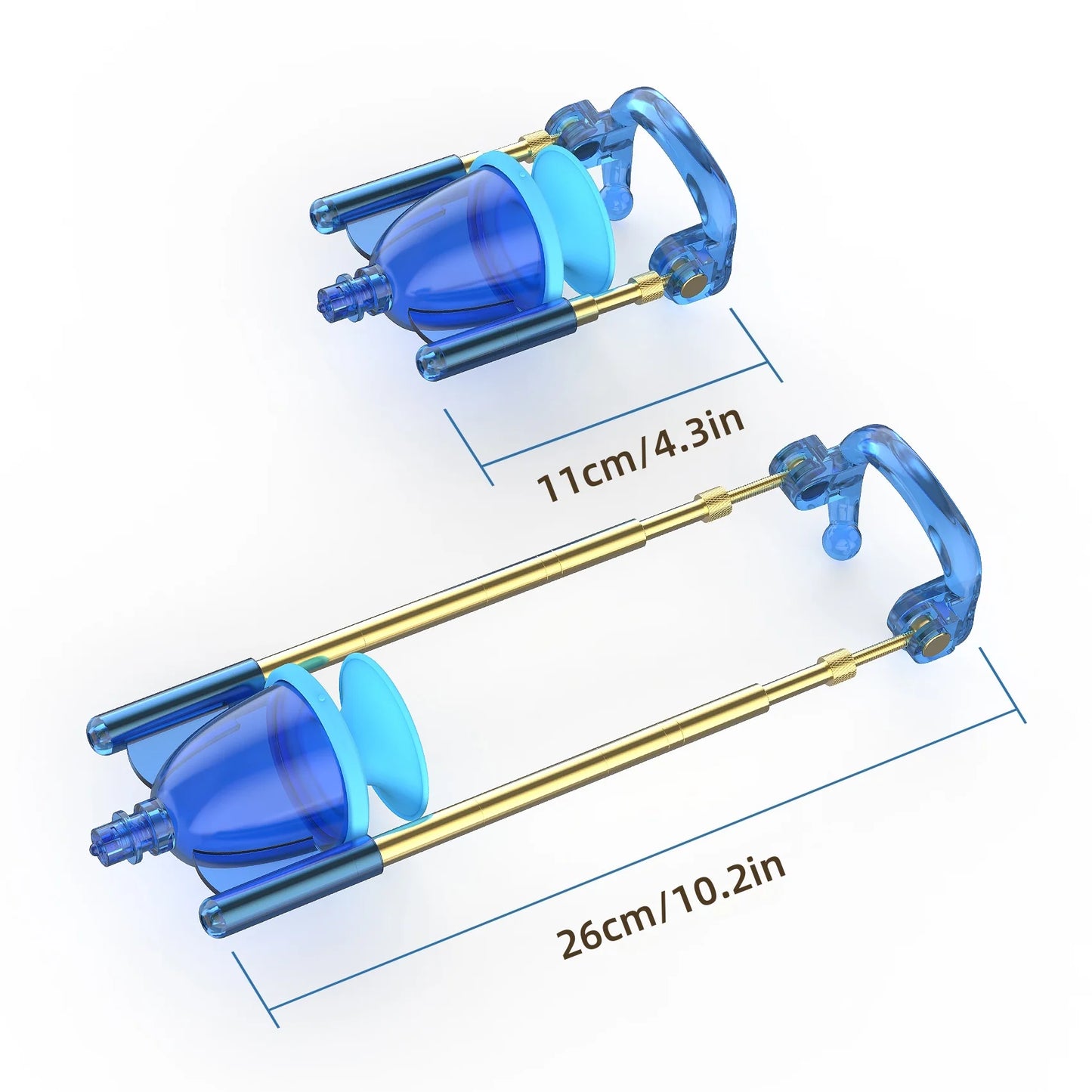 NewSizeDoctor V3.0 Penis Enlargement Training Vacuum Cup with Adjustable Metal Holder Enhanced Suction Soft Material for Male En