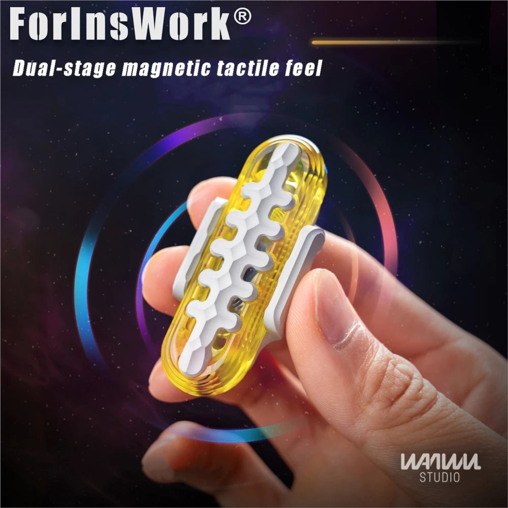 WANWU EDC EXOSKELETON 2.0 PMMA Aluminum Exoskeleton Mechanical Magnetic Sliders Accessories Stress Relief Toy