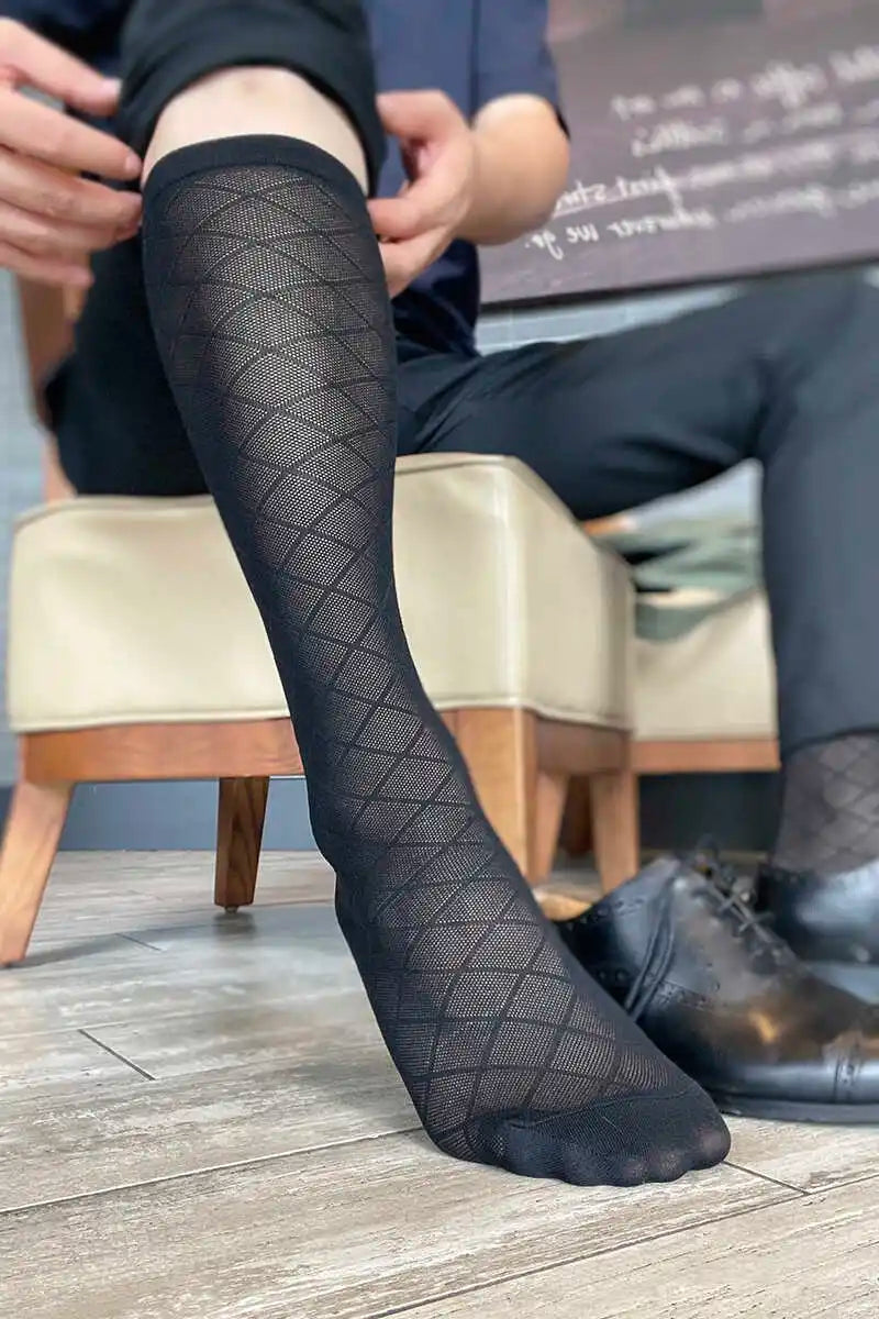 Calf Socks Mesh Net Nylons Pure Sexy Adorable Mature Socks Short Socks Daily