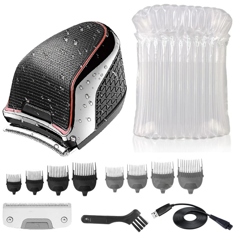 Wet&Dry Self-Haircut Electric Beard Hair Trimmer For Men Grooming Shortcut Hair Clipper Washable Haircut Machine Rechargeable