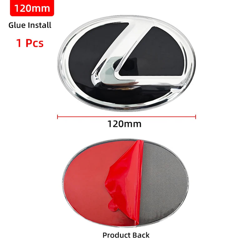 Car Logo Front Grill Emblem Badge Hood Trunk Rear Logo Badge Emblem For Lexus F SPORT ES UX 300e GX LBX NX RX 350h 450h GS CT