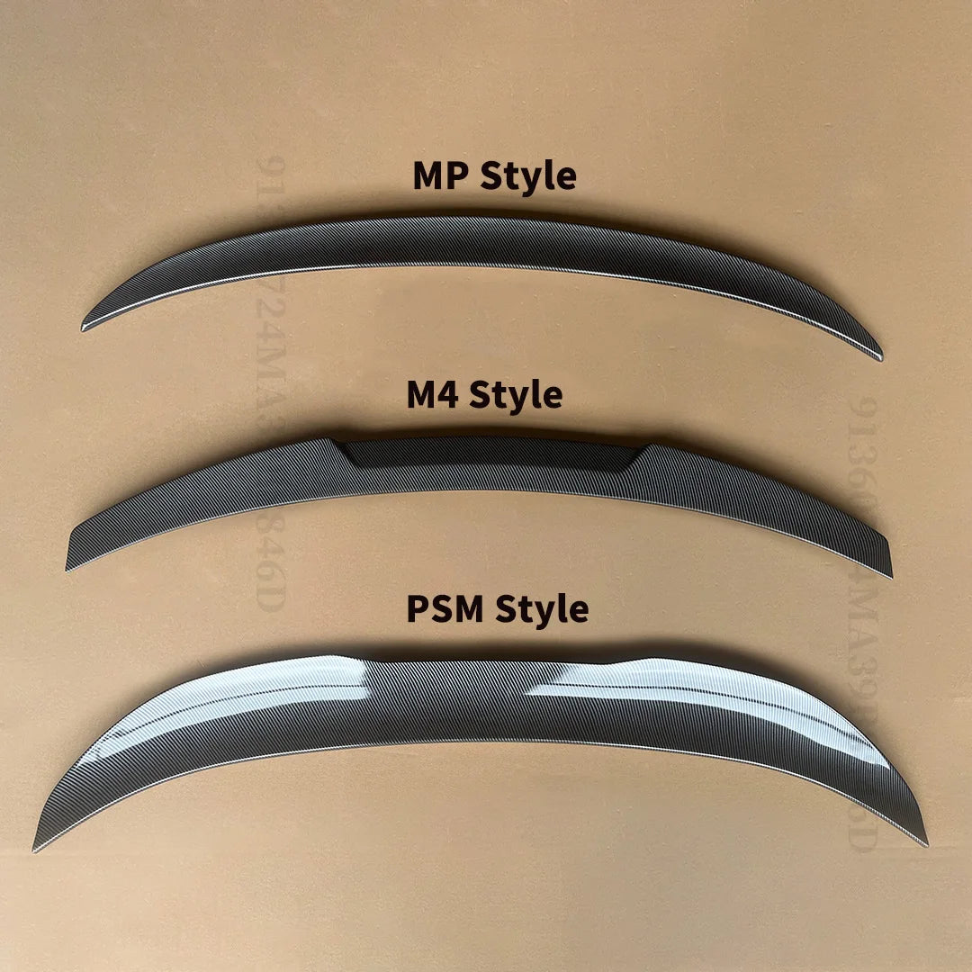 For BMW 3 Series F30 F31 2013-2018 Rear Spoiler Lip Wing Gloss Black Carbon Fiber 335i 328i 330i 340i
