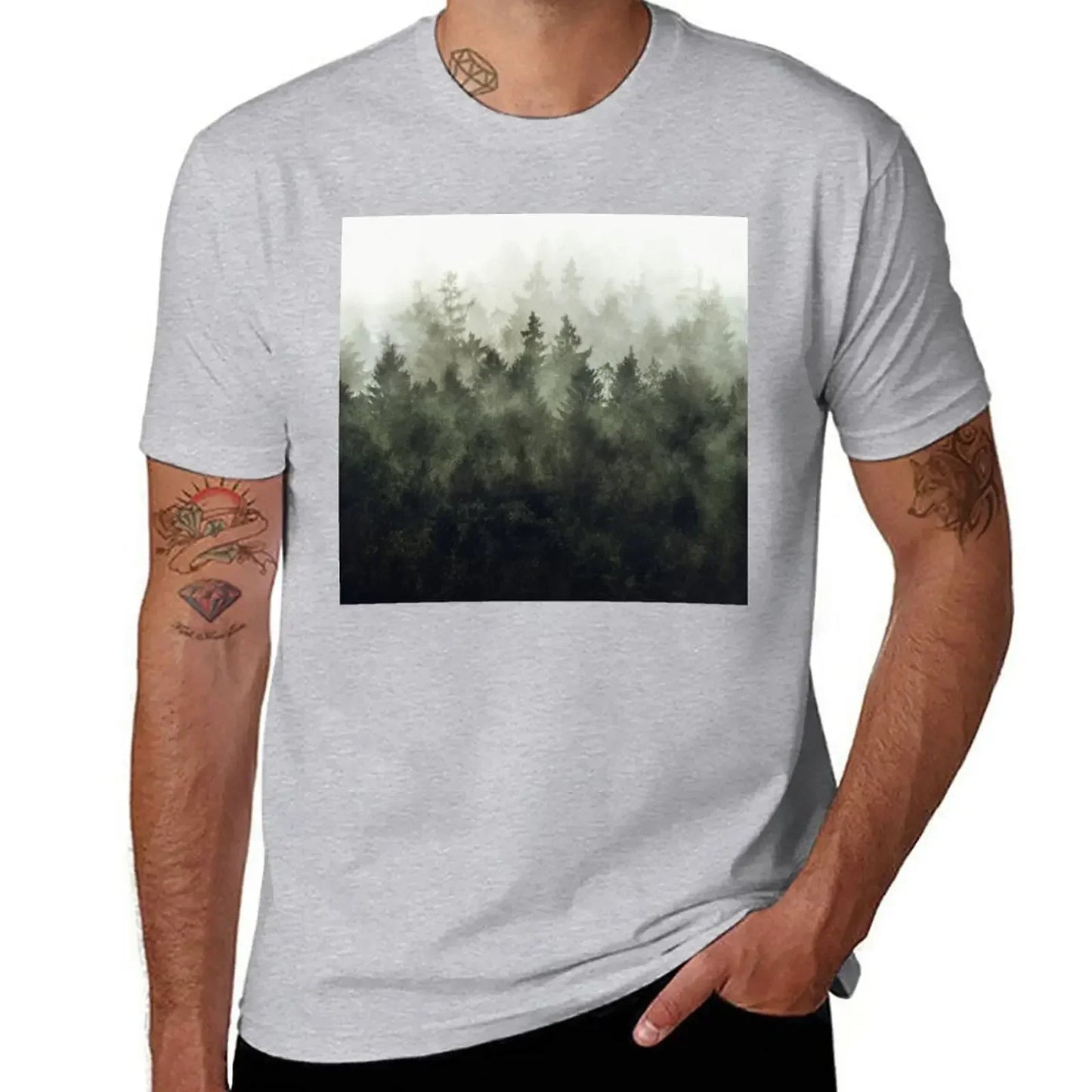 The Heart Of My Heart // Green Mountain Edit T-Shirt boys animal print plain sweat men graphic t shirts