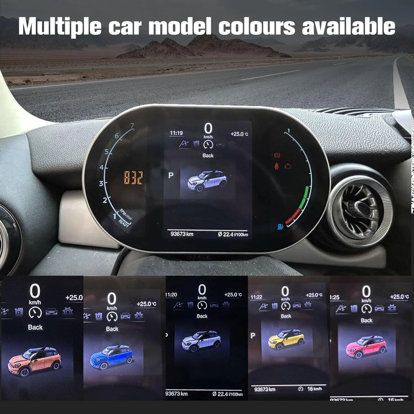 Auto Cluster For BMW MINI Cooper R55 R56 R58 R60 2007-2014  speedometers Dashboard R Series screen instrument panel digital