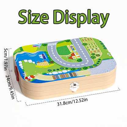 Wooden Building Blocks Set City Construction Stacker Stacking Preschool Learning Educational Toys Toddler Toys Boy Girl Gifts