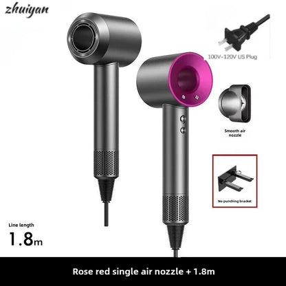 2026 Professional Leafless Wall-mounted Hair Dryer Negative Ion With Air Collecting Scattering Nozzle Salon Tool For Home Travel