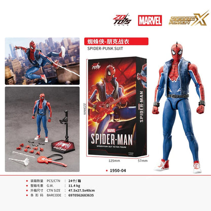 ZD Toys Marvel Avengers Iron Man Action Figure Miles Morales 2099 Suit Mark 28 MK50 MK10 MK18 MK19 Action Figure Toy Gift