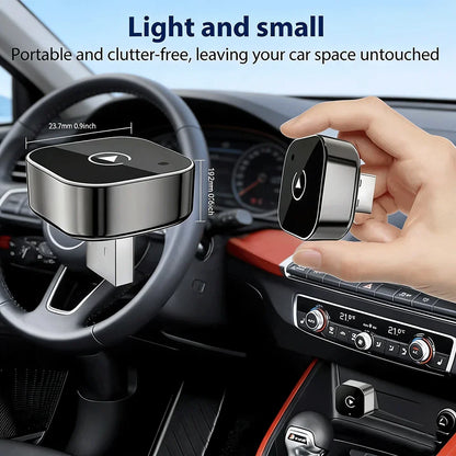 2026 Wireless CarPlay Adapter for iPhone - No Audio Lag, Auto-Connect - Convert Factory Wired to Wireless CarPlay - Bluetooth 5.