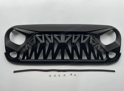Shark Style for Jeep Wrangler JK 2008-2017 4x4 Front Bumper Grilles Offroad Racing Grills Air Vent Cover Trim Body Kit Auto Part