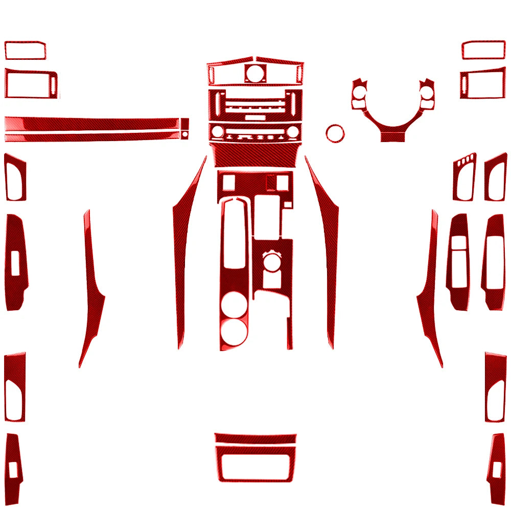 For Lexus IS250 IS350 300H 2013-2019 Carbon Fiber Gear Shift Air Outlet CD AC Window Lift Set Car Interior Accessories Sticker