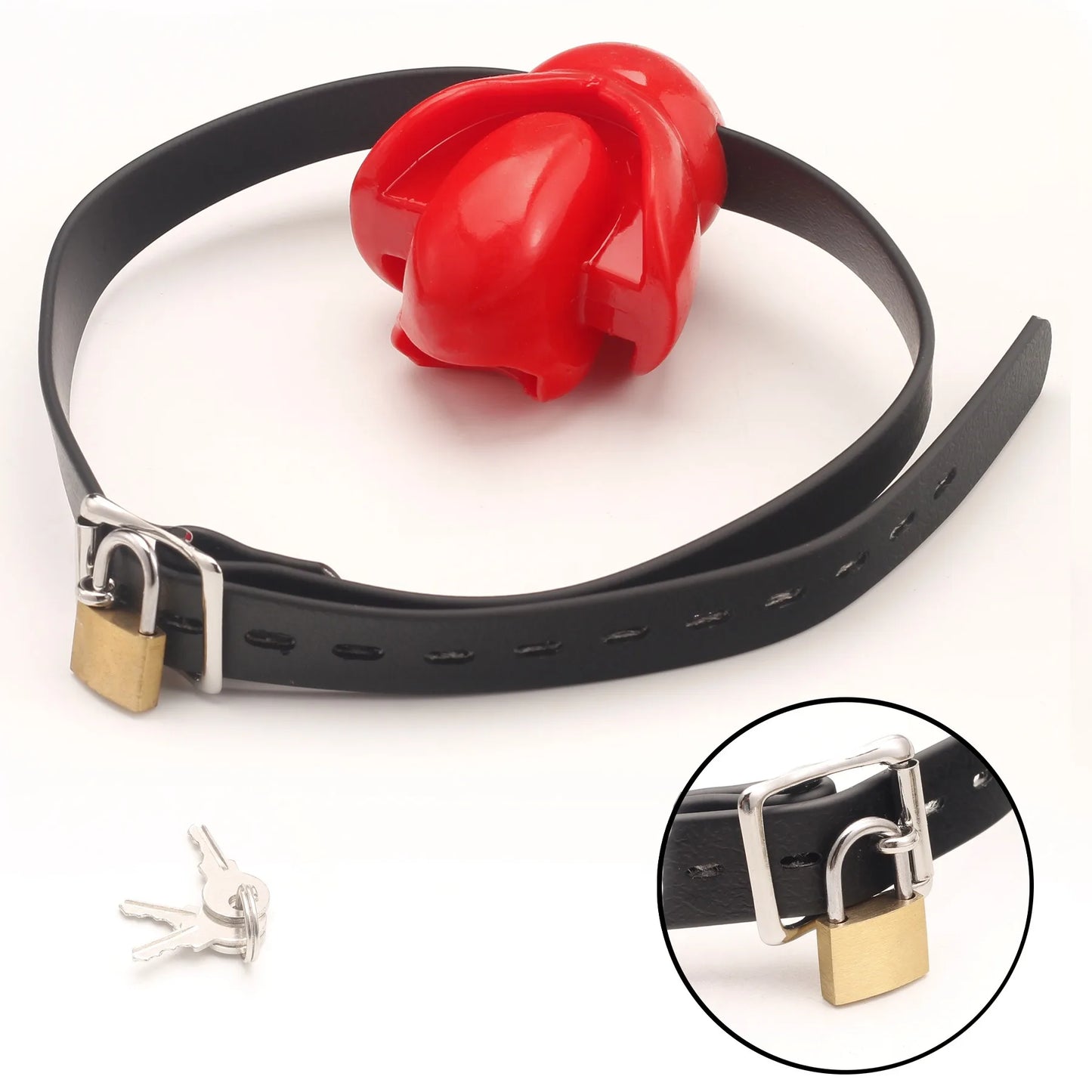 Bdsm Silicone Drool ball fun fixed tongue gag ball mouth plug can be hidden with a mask