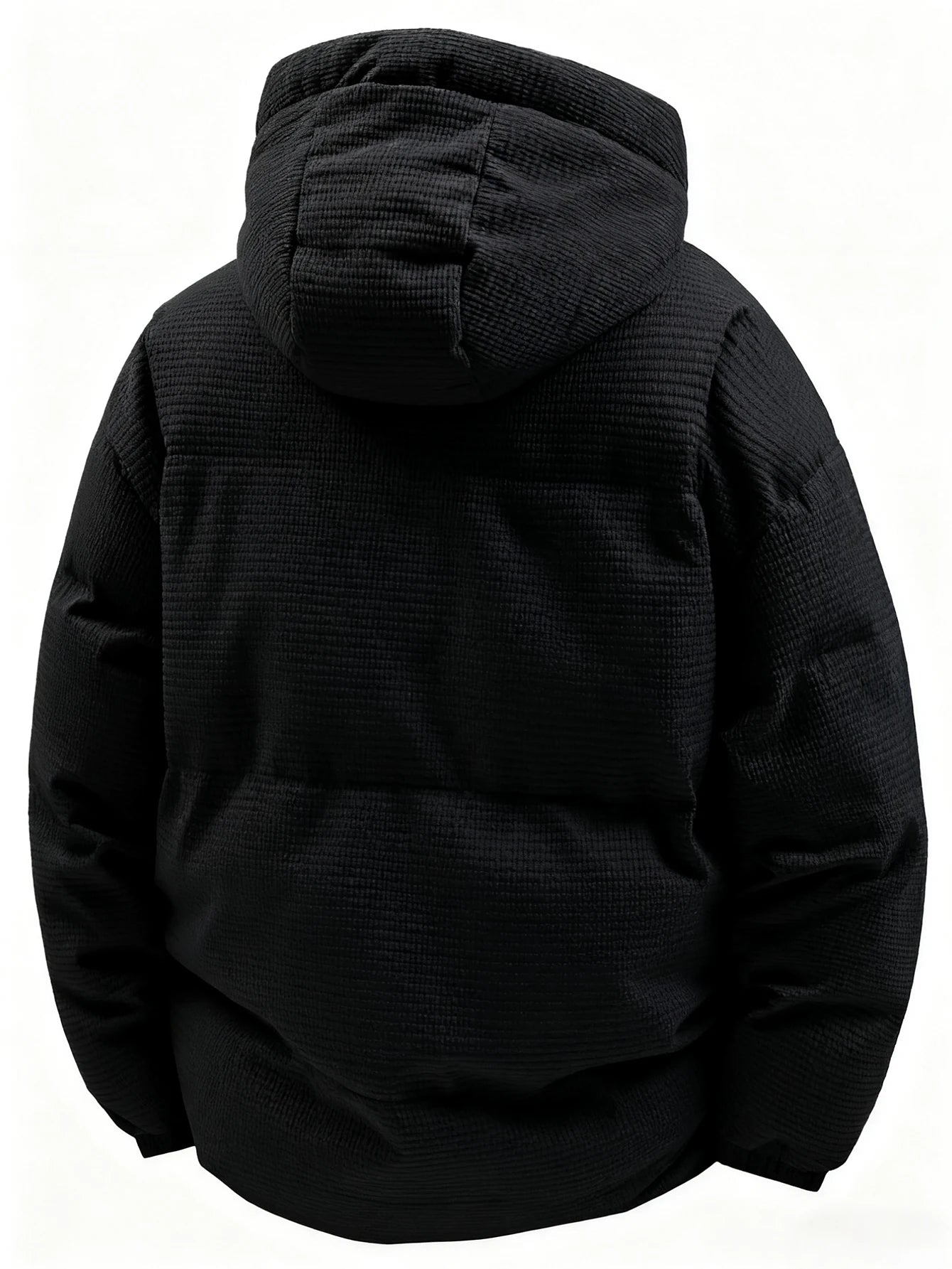 Men's Hooded Cotton Jacket Is Light and Warm Without Being Bulky. the Hood Adds Practicality and Is Suitable for Outdoor Light Activities, Warm-Up Exercises, Layering in Autumn and Winter, Daily Shopping, Friend Gatherings, a