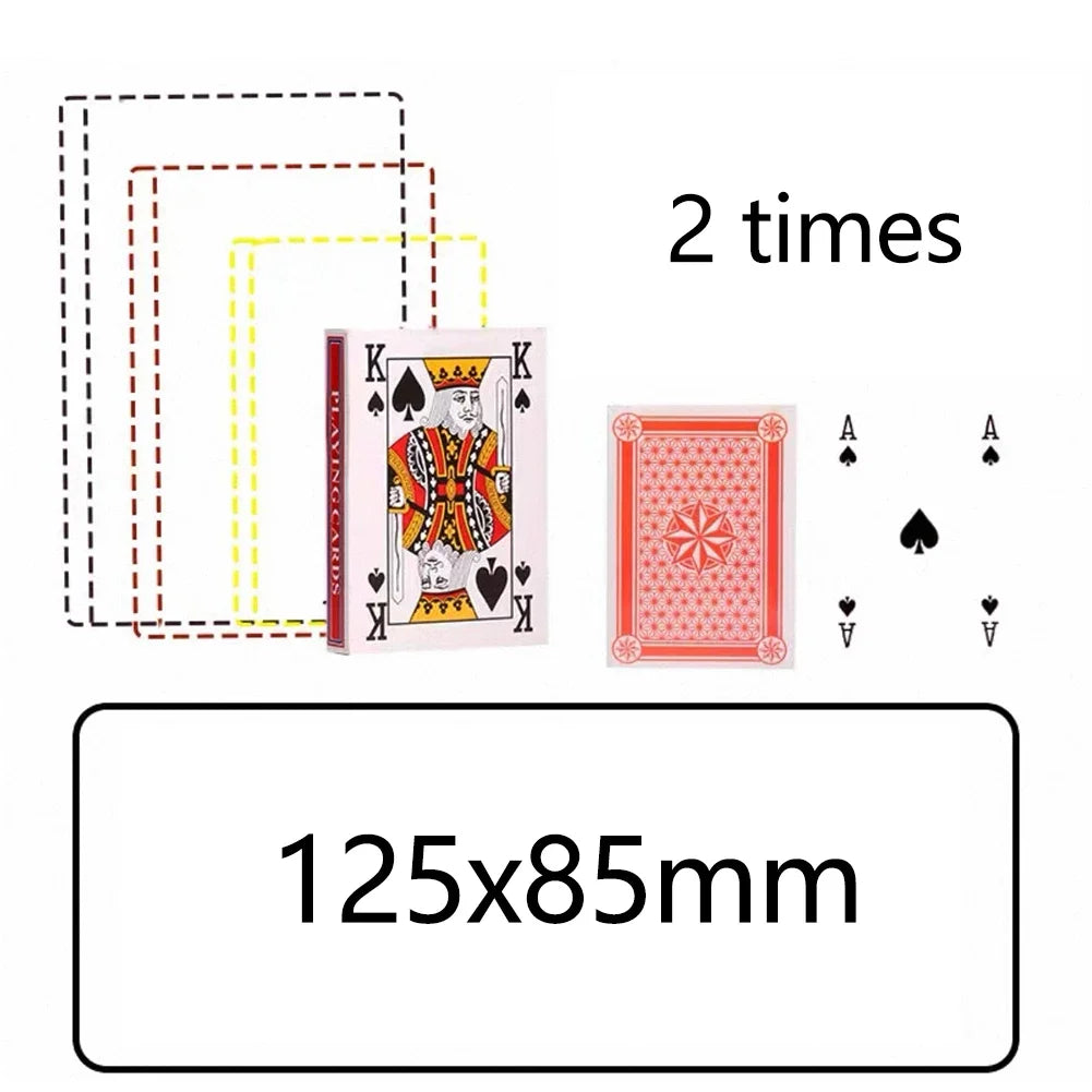 2/4/6/9x Larger 54 Cards Super Jumbo Oversized Playing Cards Birthday Party Favors Adult and Family Board Games Photo Props
