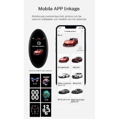 Digital Universal LCD Car Smart Key Mobile Connectivity  For GT Modified Appearance Cars LCD KEY Comfortable Entry Auto lock
