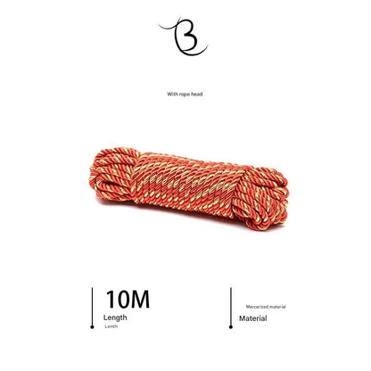 10m Shibari Bondage Rope,Soft Jute for Japanese Rope Art,Skin-Friendly for Beginners,Natural Color Skin-Safe Jute Couples Play
