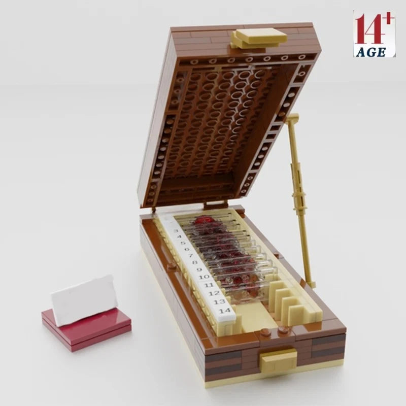 MOC 194pcs Dexter Morgan's Trophies Box nan Perfect Birthday Party Favorite DIY Building Blocks for Kids Christmas Gift Toys