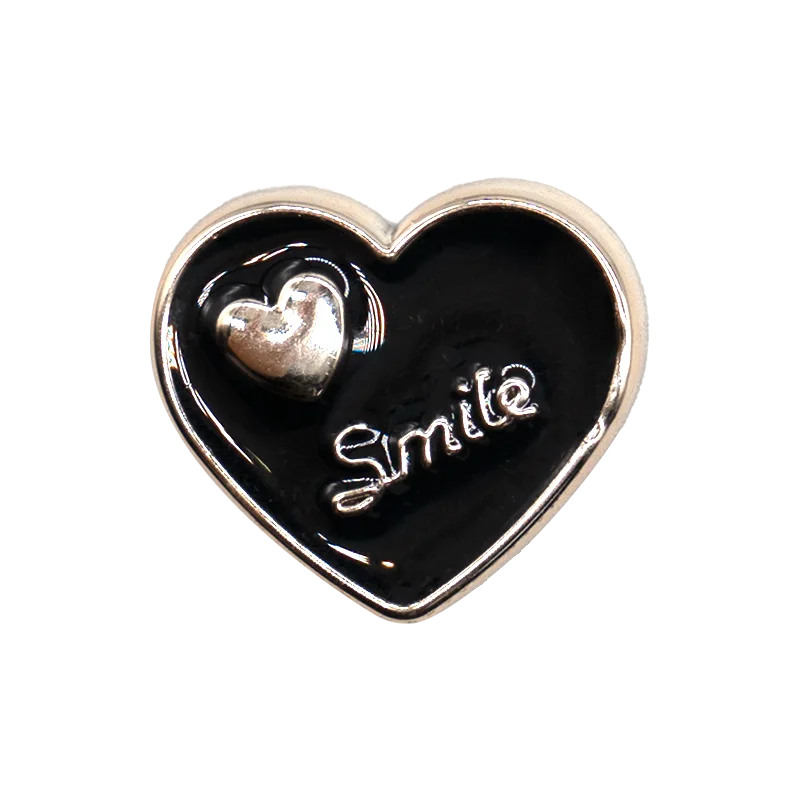 1PCS Black Fashion Acrylic Shoe Charms Accessories Pins for Women Men Clog Decorations Flowers Bow Bag Acrylic Shoe Buckles
