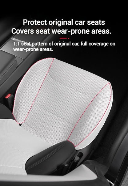 For Tesla Model Y Juniper 2025+ & 2026 Nappa Leather Seat Cushion Ventilation Comfortable Split Single Sitting Back row Set