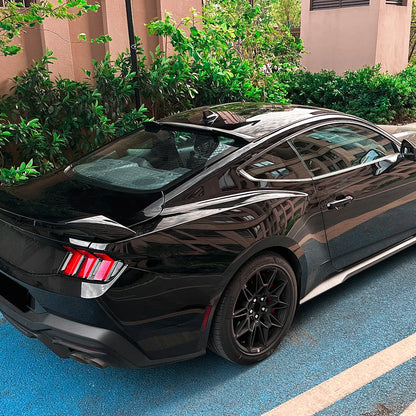 For Ford Mustang MK7 2024 2025 Car Rear Trunk Roof Spoiler Decoration Tail Middle Wing Spoiler Trim Tailgate Lid Body Kits