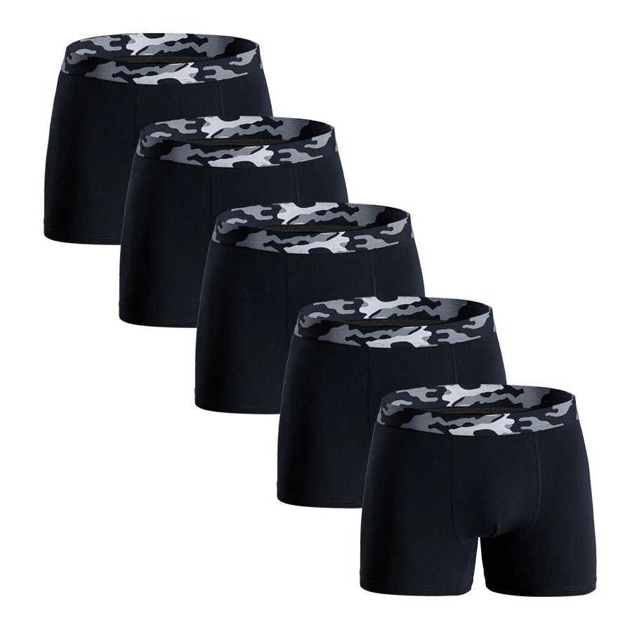 5pcs boxer shorts men sexy underwear for mens cotton boxers for man Men's panties custom underpants male calecon