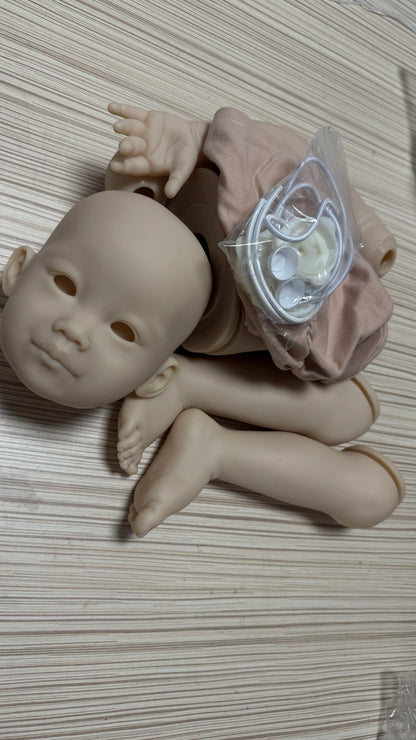 NPK 32Inch 81CM Huge Size Unpainted Unassembled Reborn Leonie Toddler Baby DIY Doll Kit with Body and Eye