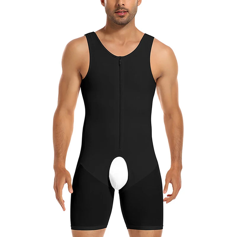 Men Compression Shapewear Hip Enhancer with Pads Tummy Control Bodysuit Waist Trainer Full Body Shaper Shirts Shorts Slim Belly