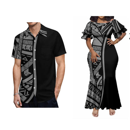 Factory Wholesale Custom Boat Neck Double Flare Sleeve Long Fishtail Ladies Dress Women Elegant Mermaid Evening Party Dress