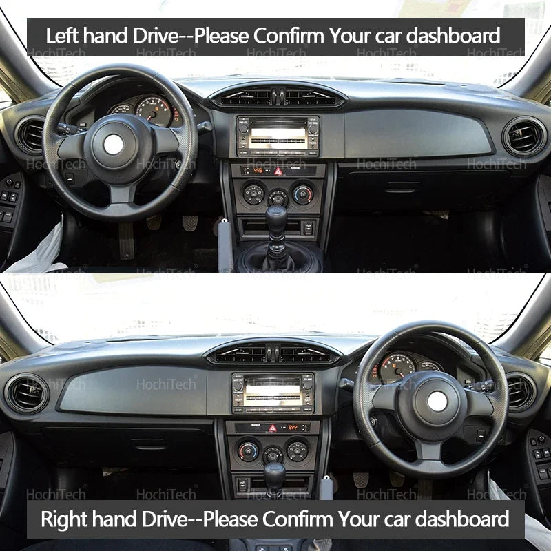 Dashboard Cover for Toyota 86 GT86 ZN6 Scion FRS Subaru BRZ 2012-20 Anti-Slip Pad Sunshade Cushion Sunshield Nonslip Accessories