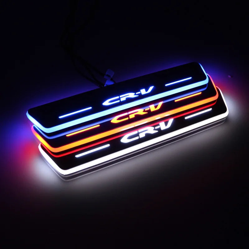 Pedal Lights For Honda CRV 2015-2018 Moving LED Welcome Car Scuff Plate Pedal Door Sill Pathway Light Or Customize