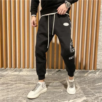 Trousers Jogger Track Grey Print Man Sweat Pants Athletic Sport Men's Sweatpants New Items In Fashion Harajuku Korean Style Y2k