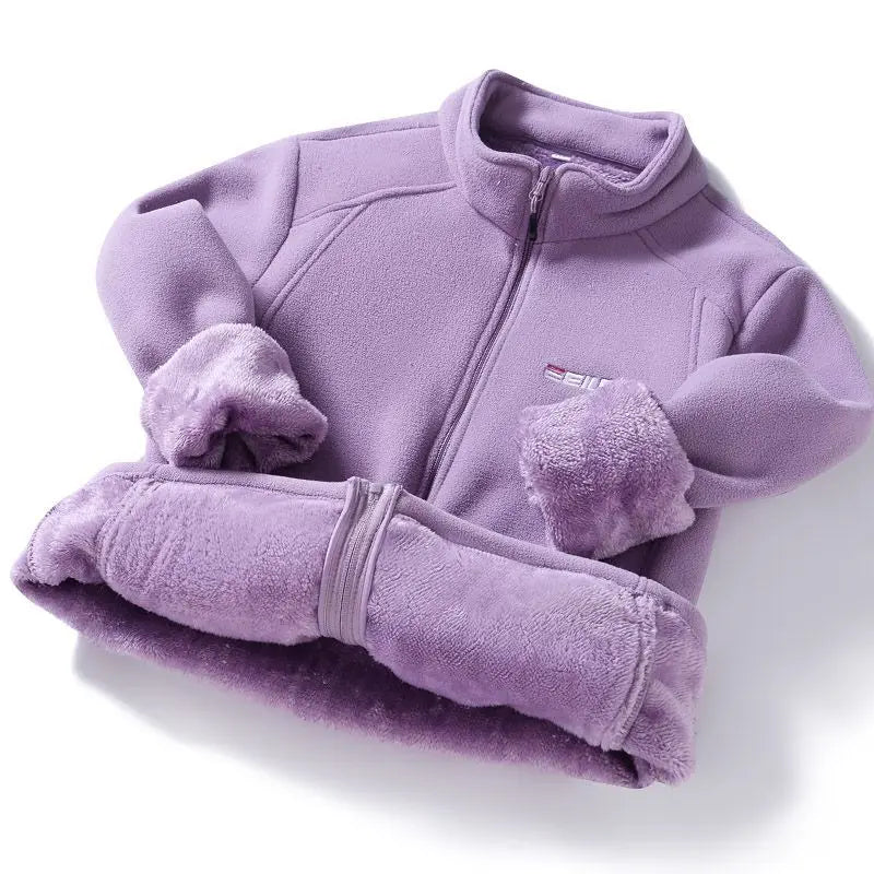 Women Jacket Zipper Sweatshirt Wool Lining Warm Coat Polar Fleece Stand Up Hoodie for Sports Leisure Clothes for Women Black Top