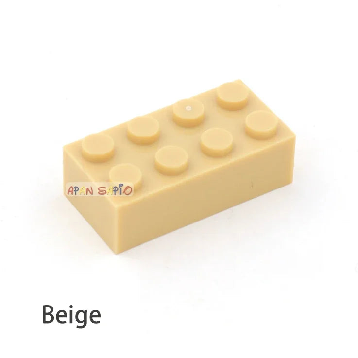 300pcs 2x4 Dot DIY Building Blocks Thick Figures Bricks Educational Creative Size Compatible With 3001 Plastic Toys for Children