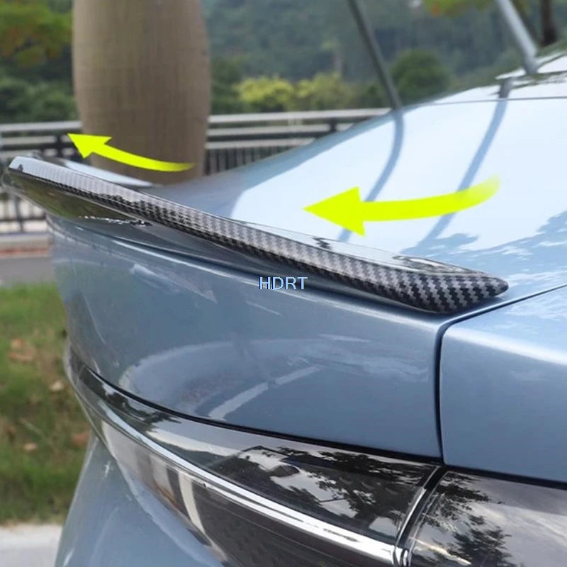 For BYD Seal EV 2022 + Car Styling Fixed Wind Pressure Tail Wing Cover Rear Trunk Roof Spoiler Sport Surround Plate Accessories